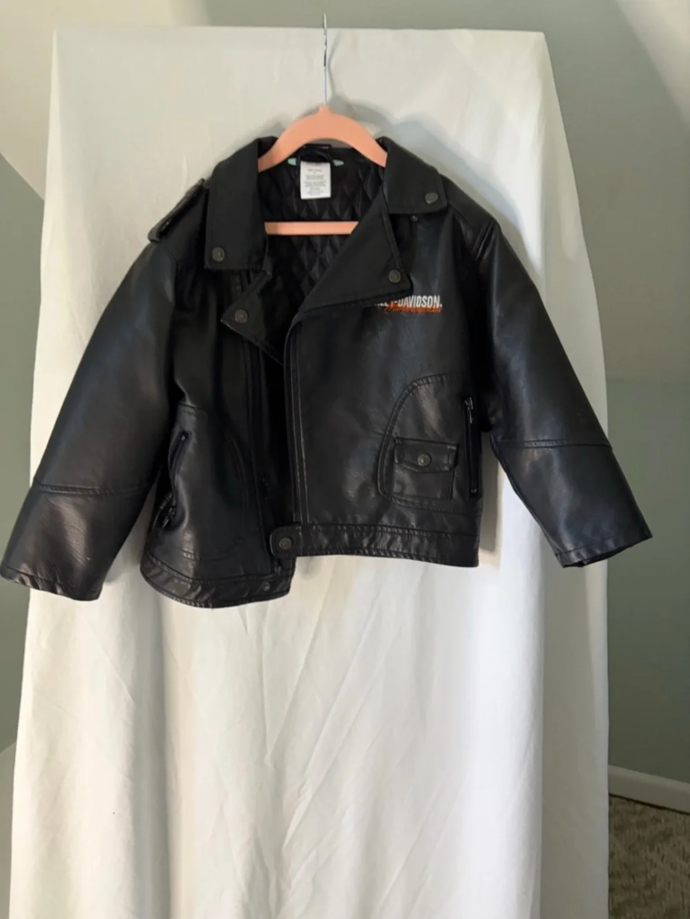 Harley-Davidson Kids Black Biker Jacket size 6